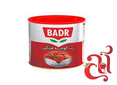 قیمت خرید رب گوجه فرنگی قوطی 800 گرمی بدر 
+ عکس